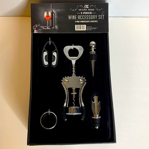 WINE ACCESSORY SET (5 PIECE) - Picture 1 of 4